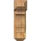 Ekena Millwork Balboa Craftsman Rough Sawn Bracket w/ Offset Brace, Western Red Cedar, 8"W x 18"D x 26"H BKT0806X18X26BOA04RWR - alternate 3